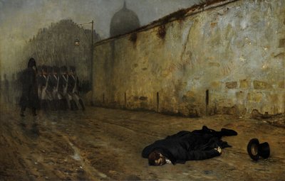 Ney marsall kivégzése (olaj, vászon) alkotó: Jean Leon Gerome