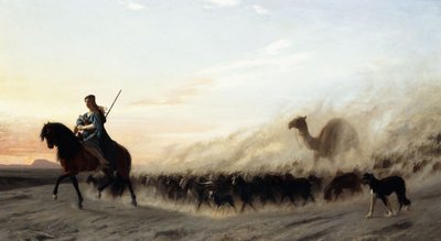 A szír juhászkutya, 1865 alkotó: Jean Leon Gerome