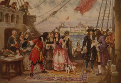 Kidd kapitány New York-i kikötőben, 1930 körül alkotó: Jean Leon Gerome Ferris