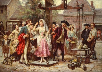 Arany súlya, 1921 körül (olaj, vászon) alkotó: Jean Leon Gerome Ferris