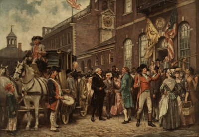 Washington beiktatása Philadelphiában, 1930 körül alkotó: Jean Leon Gerome Ferris