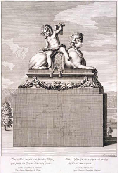 Szfinx alakja Versailles-ban, 1676 alkotó: Jean Lepautre