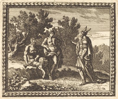 Midas Apollo és Pan alkotó: Jean Lepautre