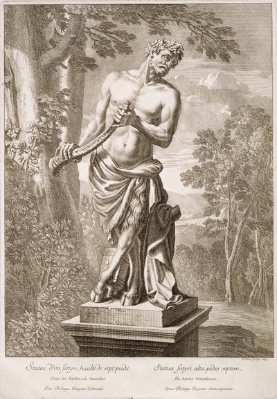 Philip de Buyster szatír állapota Versailles-ban, 1675 alkotó: Jean Lepautre