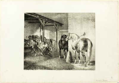 Kovácstelep alkotó: Jean Louis André Théodore Géricault