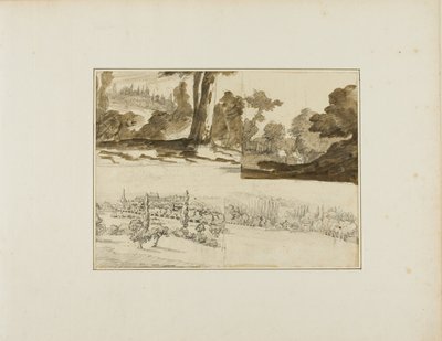 Négy tájkép alkotó: Jean Louis André Théodore Géricault