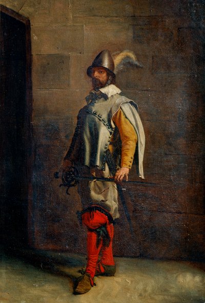 Egy hugenotta, 19. század. alkotó: Jean-Louis Ernest Meissonier