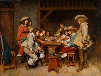 Ártatlanok és kártyaélesek, 1861 alkotó: Jean Louis Ernest Meissonier