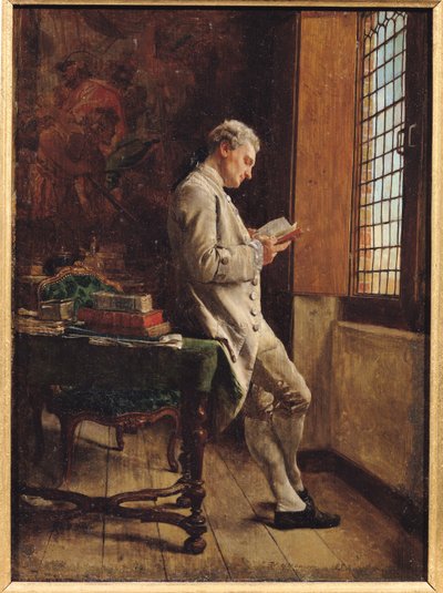 Az olvasó fehérben, 1857 alkotó: Jean Louis Ernest Meissonier