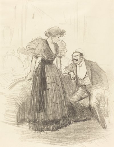 Egy esti bulin alkotó: Jean Louis Forain