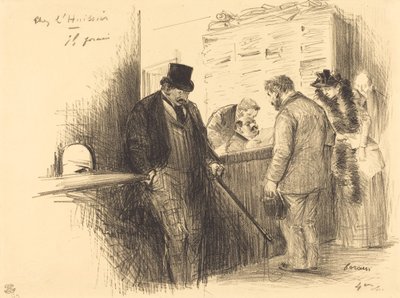 A végrehajtónál alkotó: Jean Louis Forain