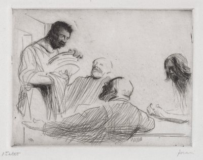 Vacsora előtt Emmausban alkotó: Jean-Louis Forain