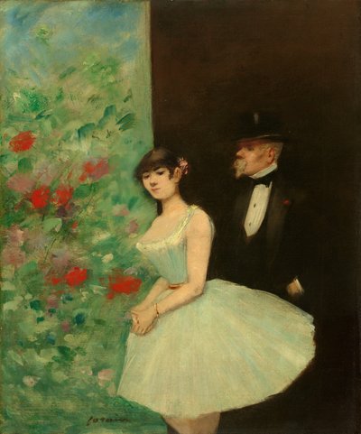 A színfalak mögött c. 1880. alkotó: Jean Louis Forain
