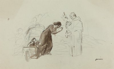 Segnung in Lourdes von Jean Louis Forain