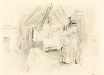 Reggeli (vízszintes tányér) alkotó: Jean Louis Forain