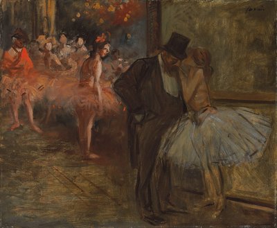 Táncos és Előfizető, az Operában; Táncos és előfizető, az Operában, 1905 körül alkotó: Jean Louis Forain