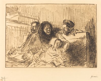 Bizonyíték a tárgyaláson (második lemez) alkotó: Jean Louis Forain