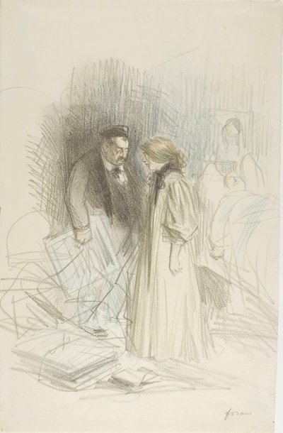 Nem merem levenni őket... túlságosan fájna neki. alkotó: Jean-Louis Forain