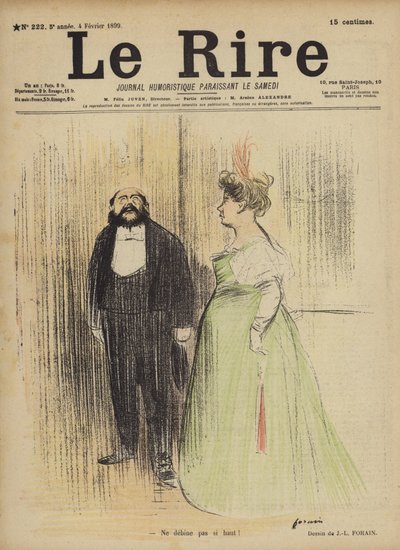 Illusztráció Le Rire alkotó: Jean Louis Forain