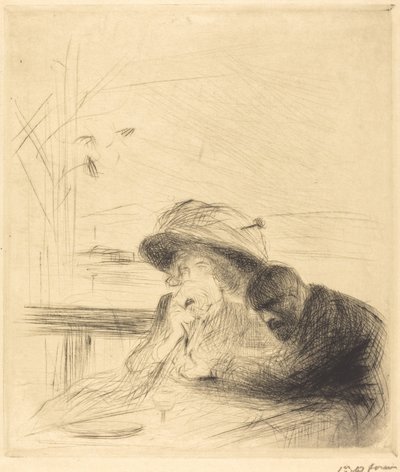 Vége! (nagy tányér) alkotó: Jean Louis Forain