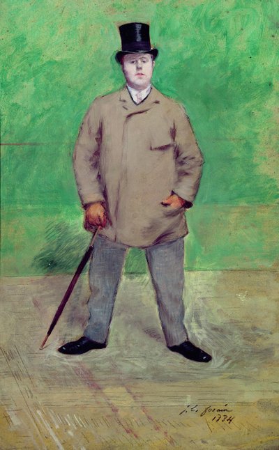 Jacques-Emile Blanche (1861-1942) 1884 (olaj a kártyán) alkotó: Jean Louis Forain