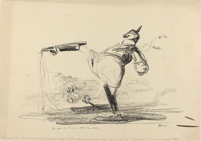 A libalépés – a vérben, c. 19141919. alkotó: Jean Louis Forain