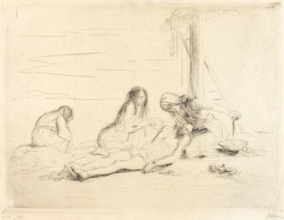 Pietà (első tányér) alkotó: Jean Louis Forain