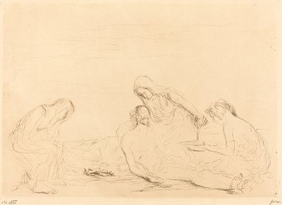 Pietà (harmadik tányér) alkotó: Jean Louis Forain