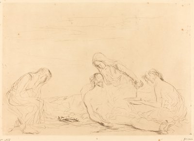 Pietà (harmadik tányér) alkotó: Jean Louis Forain