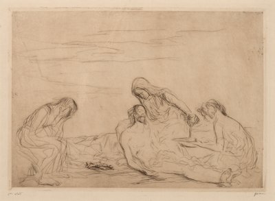 Pietà (harmadik tányér) alkotó: Jean-Louis Forain
