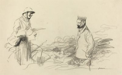 Poilu erkennt deutschen Soldaten an von Jean Louis Forain