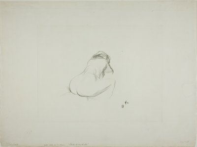 Tanulmány egy meztelen nőről, hátulról alkotó: Jean Louis Forain