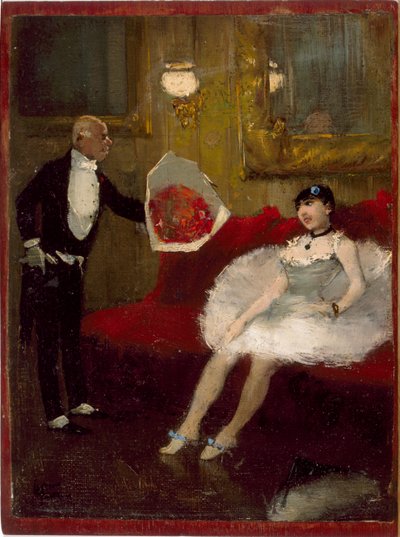 A csodáló, 1877-79 körül (olaj, vászon, fára rögzítve) alkotó: Jean Louis Forain