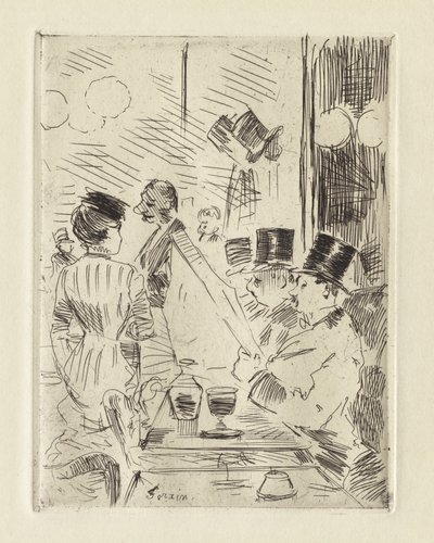 Az Új Athén kávézója alkotó: Jean-Louis Forain