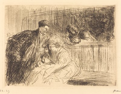 Az ügyvéd beszél a foglyal (második tábla) alkotó: Jean Louis Forain