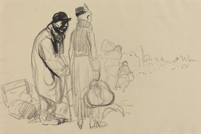 A visszatérés c. 19141919. alkotó: Jean Louis Forain