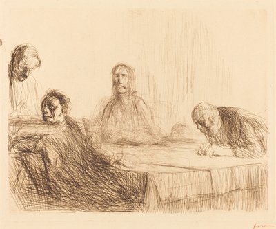 Vacsora Emmausban (második tányér) alkotó: Jean Louis Forain