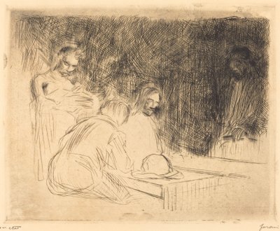 Vacsora Emmausban (harmadik tányér) alkotó: Jean Louis Forain