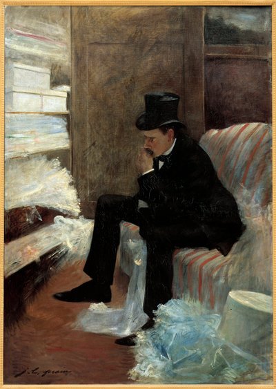 Jean Louis Forain (1852-1931) Özvegy festménye 19. század, olaj, vászon, dim. 1,41x1 m Párizs, Musee d