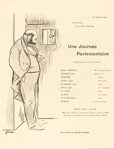 Ein parlamentarischer Tag von Jean Louis Forain