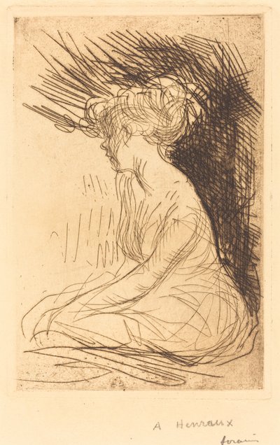 Nő ül a profilban alkotó: Jean Louis Forain