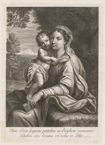 Madonna és gyermeke. alkotó: Jean Louis Roullet