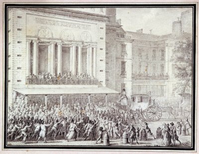 Az Opera kapuit bezárók: július 12 alkotó: Jean Louis the Younger Prieur