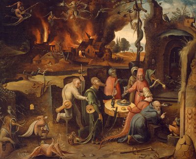 Szent Antal megkísértése, Jan Mandyn (körülbelül 1500-1560) alkotó: Jean Mandyn