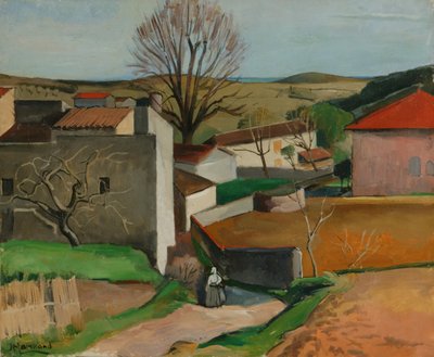 French Village (olaj, vászon) alkotó: Jean Marchand