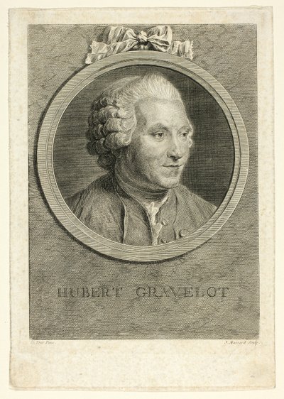 Hubert Gravelot portréja alkotó: Jean Massard