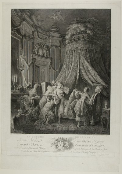 Le Coucher de la Mariee alkotó: Jean Michel Moreau