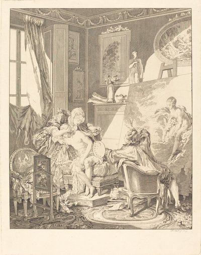 Az őszinte modell alkotó: Jean Michel Moreau after Pierre Antoine Baudouin