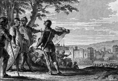 III. Lajos király (863-882) és II. Károly király (867-884) Bécs városát ostromolja, 883. Jean Michel Moreau metsze, dit Moreau le Jeune (1741-1814) alkotó: Jean Michel the Younger Moreau