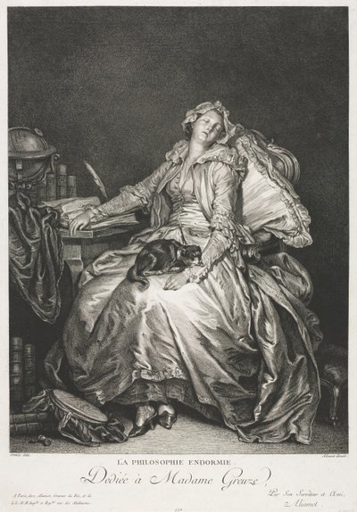 Madame Greuze alszik alkotó: Jean Michel the Younger Moreau